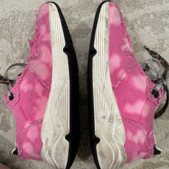 RARE GOLDEN GOOSE Running Sole Pink Canvas Sneakers - new condition - Picture 13 of 14